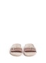 Front View - Click To Enlarge - PEDRO GARCIA  - 'Amelin' satin crystal slide sandals