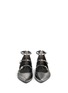 Front View - Click To Enlarge - STUART WEITZMAN - 'Flippy' mirror leather Mary Jane flats