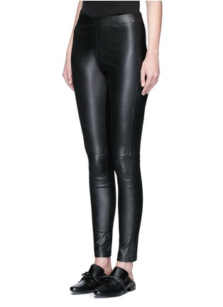 Front View - Click To Enlarge - THEORY - 'Adbelle' lamb leather leggings