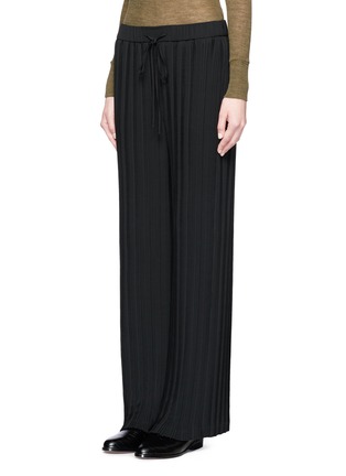 Front View - Click To Enlarge - THEORY - 'Tralpin P' plissé pleated crepe pants