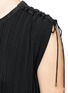 Detail View - Click To Enlarge - THEORY - 'Kurgan' plissé pleated crepe maxi dress