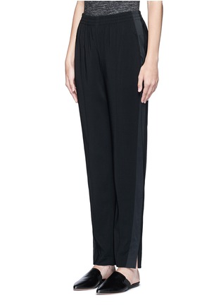 Front View - Click To Enlarge - THEORY - 'Viewpine' pintuck front crepe pants