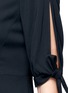 Detail View - Click To Enlarge - THEORY - 'Alvilla' tie sleeve keyhole crepe dress