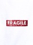 Detail View - Click To Enlarge - 73115 - 'Fragile' sequin slogan T-shirt