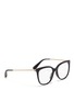Figure View - Click To Enlarge - - - Metal temple acetate optical glasses