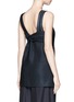 Back View - Click To Enlarge - 3.1 PHILLIP LIM - Knotted knit back pinstripe tank top