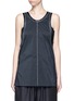 Main View - Click To Enlarge - 3.1 PHILLIP LIM - Knotted knit back pinstripe tank top