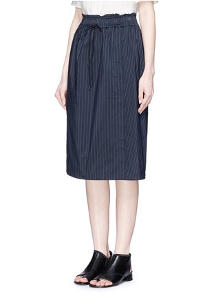Front View - Click To Enlarge - 3.1 PHILLIP LIM - Pinstripe hoosier skirt