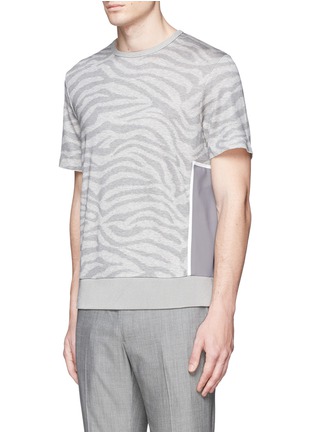 Front View - Click To Enlarge - OAMC - Zebra print tech patch T-shirt
