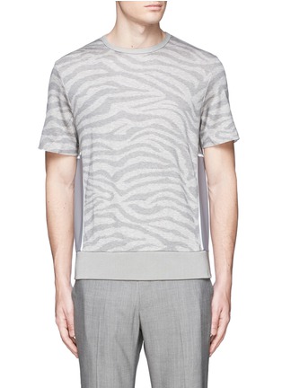 Main View - Click To Enlarge - OAMC - Zebra print tech patch T-shirt