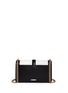 Back View - Click To Enlarge - REBECCA MINKOFF - 'Love' woven flap leather crossbody bag