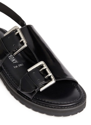 Detail View - Click To Enlarge - OPENING CEREMONY - Monk strap leather sandal