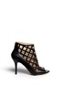 Main View - Click To Enlarge - MICHAEL KORS - 'Yvonne' cutout leather open toe caged booties