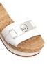 Detail View - Click To Enlarge - MICHAEL KORS - Warren' leather strap cork wedge sandals