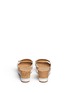 Back View - Click To Enlarge - MICHAEL KORS - Warren' leather strap cork wedge sandals
