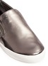 Detail View - Click To Enlarge - MICHAEL KORS - Keaton' mirror leather skate slip-ons