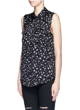Front View - Click To Enlarge - EQUIPMENT - 'Slim Signature' star print silk shirt
