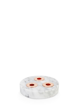 Main View - Click To Enlarge - &K - Marble trio candleholder