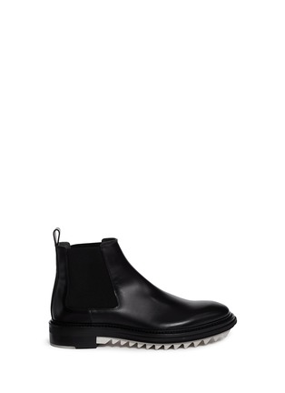 Main View - Click To Enlarge - LANVIN - Gumlite® shark tooth sole leather Chelsea boots