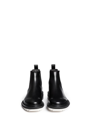 Figure View - Click To Enlarge - LANVIN - Gumlite® shark tooth sole leather Chelsea boots