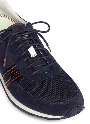 Detail View - Click To Enlarge - PAUL SMITH - 'Moogg' suede trim low top sneakers