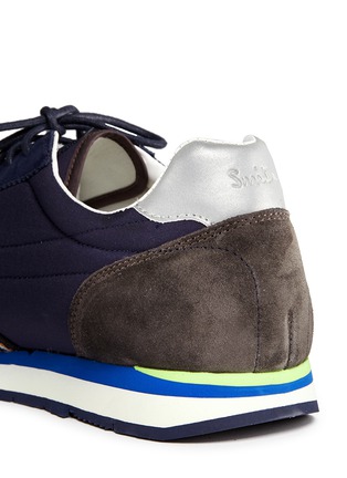 Detail View - Click To Enlarge - PAUL SMITH - 'Moogg' suede trim low top sneakers