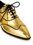 Detail View - Click To Enlarge - 73426 - 'Guns Shooting' mirror leather wingtip Oxfords