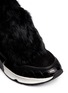 Detail View - Click To Enlarge - ASH - 'Link' rabbit fur suede leather combo sneakers