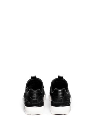 Back View - Click To Enlarge - ASH - 'Set' embossed leather slip-on sneakers