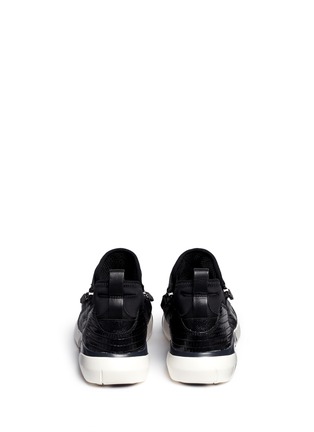 Back View - Click To Enlarge - ASH - 'Shu' patchwork zip sneakers