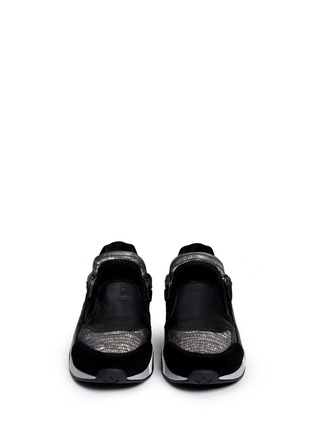 Figure View - Click To Enlarge - ASH - 'Hop' lizard embossed suede leather sneakers