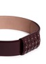 Detail View - Click To Enlarge - ALAÏA - Floral stud loop leather belt