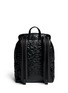 Back View - Click To Enlarge - NEIL BARRETT - 'Memphis' quilted camouflage eco-leather backpack