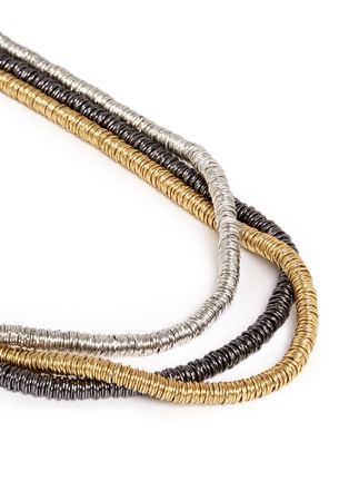 Detail View - Click To Enlarge - KENNETH JAY LANE - Three tier strand necklace