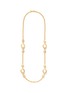 Main View - Click To Enlarge - KENNETH JAY LANE - Faux pearl station crystal chain necklace