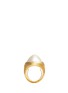 Figure View - Click To Enlarge - KENNETH JAY LANE - Glass pearl bezel ring