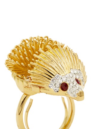 Detail View - Click To Enlarge - KENNETH JAY LANE - Hedgehog crystal ring