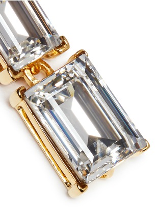 Detail View - Click To Enlarge - KENNETH JAY LANE - Crystal drop clip earrings