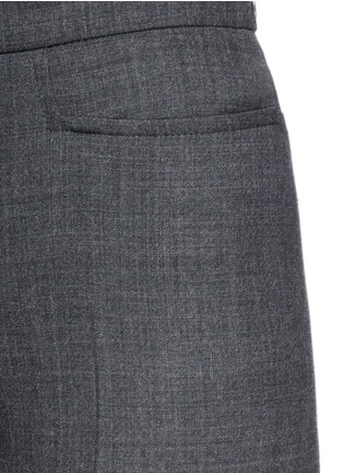 Detail View - Click To Enlarge - ARMANI COLLEZIONI - Soft pleat wool blend hopsack pants