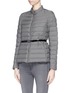 Front View - Click To Enlarge - ARMANI COLLEZIONI - Geometric print water repellent puffer jacket