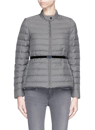 Main View - Click To Enlarge - ARMANI COLLEZIONI - Geometric print water repellent puffer jacket
