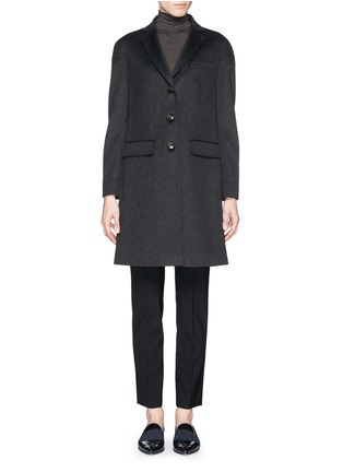 Main View - Click To Enlarge - ARMANI COLLEZIONI - Felted virgin wool coat