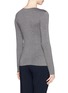 Back View - Click To Enlarge - ARMANI COLLEZIONI - Ruche side jersey top