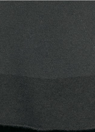 Detail View - Click To Enlarge - ARMANI COLLEZIONI - Contrast hem cashmere knit sweater
