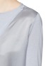 Detail View - Click To Enlarge - ARMANI COLLEZIONI - Double wrap front silk-cashmere top