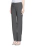 Front View - Click To Enlarge - ARMANI COLLEZIONI - Wool suiting fabric pants