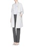 Figure View - Click To Enlarge - ARMANI COLLEZIONI - Wool suiting fabric pants