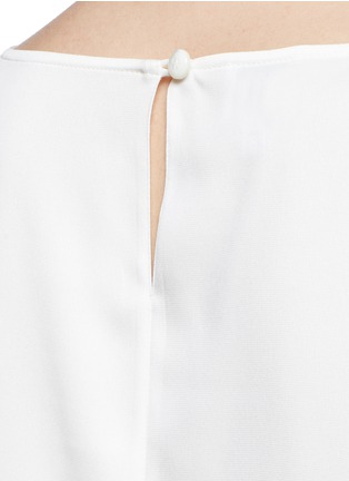 Detail View - Click To Enlarge - ARMANI COLLEZIONI - Silk charmeuse blouse