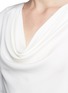Detail View - Click To Enlarge - ARMANI COLLEZIONI - Cowl neck silk charmeuse blouse