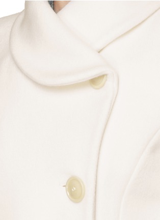 Detail View - Click To Enlarge - ARMANI COLLEZIONI - Shawl collar wool-cashmere blend coat